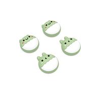 PlayVital Rabbit & Squirrel Cute Thumb Grip Caps for PS5/4 Controller, Silicone Analog Stick Caps Cover for Xbox Series X/S, Thumbstick Caps for Switch Pro Controller - Matcha Green