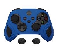 playvital Scorpion Edition Two-Tone Anti-Slip Silicone Case Cover for Xbox Series X/S Controller, Soft Rubber Case for Xbox Core Controller with Thumb Grip Caps - Blue & Black