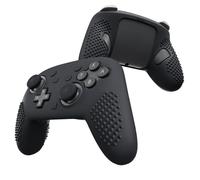 PlayVital Silicone Cover Skin for Nintendo Switch 2 Pro Controller - 3D Studded Edition Anti-Slip Grip Protector Case for Switch 2 Pro with Back Button Cap, Thumb Grips & Sticker - Black