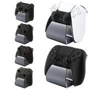 playvital Stand-AL Game Controller Stand for ps5, for ps4, Aluminium Metal Display Gamepad Holder for Xbox Series X/S, Xbox One, Switch Pro, Universal Desktop Controller Supporter, Gray(2 Set)