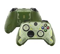 playvital Stellar Mecha Silicone Cover Skin for Xbox Series X/S Controller, Anti-slip Grip Protector with Thumb Grips & Sticker for Xbox Core Wireless Controller - Army Green & Sage Green