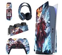 PlayVital Summon of Alchemist Full Set Skin Decal for PS5 Console Disc Edition, Sticker Vinyl Decal Cover for PS5 Controller & Charging Station & Headset & Media Remote