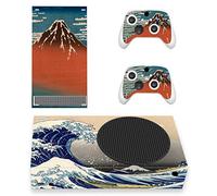 PlayVital The Great Wave Custom Vinyl Skins for Xbox Series S, Wrap Decal Cover Stickers for Xbox Series S Console Controller