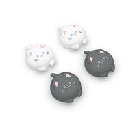 PlayVital Thumb Grip Caps for Nintendo Switch & OLED & Lite,Thumbstick Grips for Switch OLED, Button Caps Analog Cover- Cutie Kitty