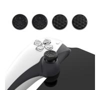 PlayVital Thumb Grip Caps for PS Portal, Silicone Thumbsticks Grips Joystick Caps for PS Portal Remote Player - Diamond Grain & Crack Bomb Design