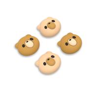 playvital Thumb Grip Caps for Steam Deck LCD, for PS Portal Remote Player Silicone Thumbsticks Grips Joystick Caps for Steam Deck OLED - Cozy Bear