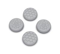 playvital Thumb Grip Caps for Steam Deck LCD, for PS Portal Remote Player Silicone Thumbsticks Grips Joystick Caps for Steam Deck OLED - Diamond Grain & Crack Bomb Design Fleeting Gray