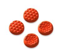 playvital Thumb Grip Caps for Steam Deck LCD, Silicone Thumbsticks Grips Joystick Caps for Steam Deck OLED - Diamond Grain & Crack Bomb Design Orange