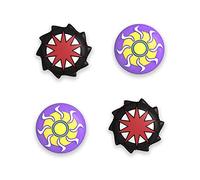 PlayVital Thumb Grips Caps for Nintendo Switch, Switch Lite & Switch OLED - Pulse & Engine Color Silicone Joystick Caps