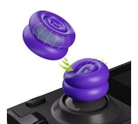 PlayVital Thumb Grips for Steam Deck LCD & OLED (4-Pack), Thumb Cushion Caps with Anti-Slip Texture, Height-Boost Joystick Cover for Steam Deck Accessories, Joystick Protection - Purple
