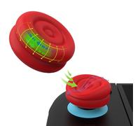 PlayVital Thumbs Cushion Caps Thumb Grips for Nintendo Switch 2, Thumbstick Grip Cover for Joycon 2, Joystick Caps for Switch 2 Accessories - Passion Red