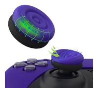 playvital Thumbs Cushion Caps Thumb Grips for ps5/ps4, Thumbstick Grip Cover for Xbox Series X/S, Thumb Grip Caps for Xbox Elite Series 2, for Switch Pro Controller - Galactic Purple & Black