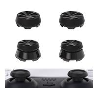 playvital Thumbs Pro HURRICANE Thumbstick Extender for ps5 Controller Thumb Grip Caps, Joystick Caps for ps5 Wireless Controller - 2 High Raise and 2 Mid Raise Concave - Black
