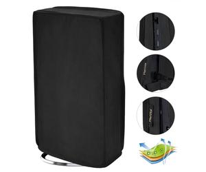 playvital Vertical Dust Cover for ps5 Slim Disc Edition(The New Smaller Design), Nylon Dust Proof Protector Waterproof Cover Sleeve for ps5 Slim Console - Black