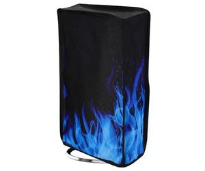 playvital Vertical Dust Cover for ps5 Slim Disc Edition(The New Smaller Design), Nylon Dust Proof Protector Waterproof Cover Sleeve for ps5 Slim Console - Blue Flame