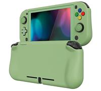 playvital ZealProtect Protective Case for Nintendo Switch Lite, Hard Shell Grip Cover for Nintendo Switch Lite w/Screen Protector & Thumb Grip Caps & Button Caps - Matcha Green