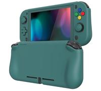 playvital ZealProtect Protective Case for Nintendo Switch Lite, Hard Shell Grip Cover for Nintendo Switch Lite w/Screen Protector & Thumb Grip Caps & Button Caps - Hunter Green