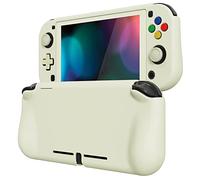 playvital ZealProtect Protective Case for Nintendo Switch Lite, Hard Shell Grip Cover for Nintendo Switch Lite w/Screen Protector & Thumb Grip Caps & Button Caps - Antique Yellow