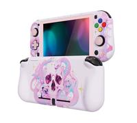 playvital ZealProtect Protective Case for Nintendo Switch Lite, Hard Shell Grip Cover for Nintendo Switch Lite w/Screen Protector & Thumb Grip Caps & Button Caps - Celestial Serpent's Embrace