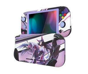 playvital ZealProtect Protective Case for Nintendo Switch Lite, Hard Shell Grip Cover for Nintendo Switch Lite w/Screen Protector & Thumb Grip Caps & Button Caps - Neko Mecha
