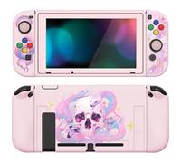 PlayVital ZealProtect Soft Protective Case for Nintendo Switch,Cover Protector for Switch with Tempered Glass Screen Protector & Thumb Grips & ABXY Direction Button Caps - Celestial Serpent's Embrace