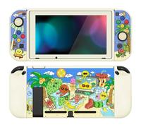 playvital ZealProtect Soft Protective Case for Nintendo Switch, Flexible Cover Protector for Switch with Tempered Glass Screen Protector & Thumb Grips & ABXY Direction Button Caps - Fruity Party