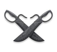 Playwell Black Polypropylene Plastic Pheonix Wing Chun Training Knives