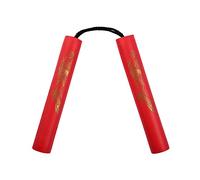 Playwell Childrens 8 Inch Foam Nunchucks With Cord - All Red