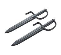 Playwell Deluxe Black Polypropylene Plastic TWIN Wing Chun Training Knives