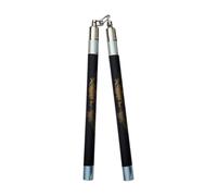Playwell Deluxe Foam Speed Nunchucks With Chain - Black/Silver - 11"