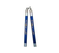 Playwell Deluxe Foam Speed Nunchucks With Chain - Blue/Silver - 11"