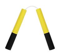 Playwell Deluxe Quality 10" Long Dense Foam Octagonal Training Nunchucks - Yellow/Black