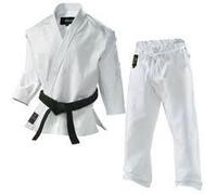 Playwell Karate White Silver Brand 10oz Uniform - 4/170cm