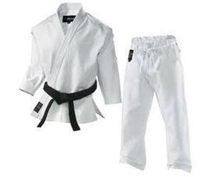 Playwell Karate White Silver Brand 10oz Uniform - 5/180cm