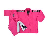 Playwell Kids Pink Pro Girls Elite BJJ GI Uniform, (Comes with Free White Belt) (M2)