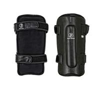 Playwell Krav Maga Deluxe Black Leather Shin Guards (Small)