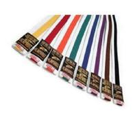 Playwell Martial Arts 220CM White With Coloured Stripe (Purple)