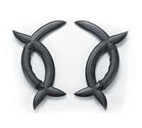 Playwell Martial Arts Black Polypropylene Full Contact Wushu Meridian Axe Couple