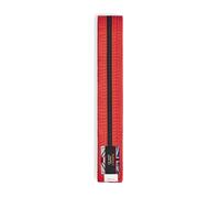 Playwell Martial Arts Cotton Coloured Belt With Black Stripe Grading Belt - (Karate, Judo Taekwondo) (Orange Belt with Black Stripe, 320cm)
