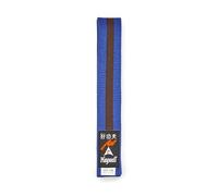 Playwell Martial Arts Cotton Coloured Belt With Various Coloured Stripes Grading Belt - (Karate, Judo Taekwondo) (Blue Belt With Brown Stripe, 280cm)