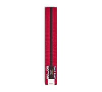 Playwell Martial Arts Cotton Striped Coloured Grading Belt - Red Belt With Black Stripe (220cm)