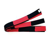 Playwell Martial Arts Deluxe 2" Wide Masters Instructor Block Belt Red/Black - NEW (320cm)