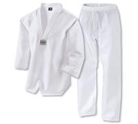 Playwell Martial Arts Taekwondo White V neck Korean Uniform - 0