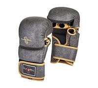 Playwell Premium Range: Vintage Series - Pro Series MMA Sparring & Grappling Fight Gloves - 7oz - NEW (Small/Medium)