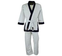 Playwell Tang Soo do Instructors Midnight Blue Trim Heavyweight Uniform - 14oz (5/180cm)