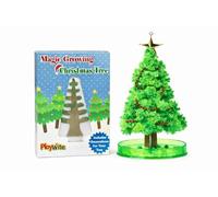 Playwrite 1 x Magic Growing Christmas Tree - Crystal Growing Kit for Kids, Grows in 24 Hours, Science Gift, Stocking Filler, Party Bag Filler