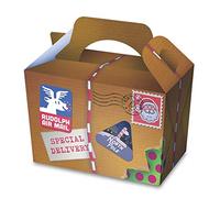 Playwrite 10 x Special Delivery Christmas Treat Boxes Present Boxes DIY Party Favor Gift Boxes for Xmas Cupcake Sweets Kids Party Favor Bag