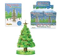 Playwrite 12 x Magic Growing Christmas Tree - Crystal Growing Kit for Kids, Grows in 24 Hours, Science Gift, Stocking Filler, Party Bag Filler