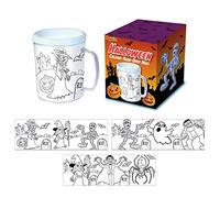 Playwrite Halloween Colour Your Own Mug | Party Bag Fillers for Kids, Paint Your Own Sets for Kids and Adults
