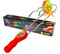 Playwrite Light Up Gyro Kinetic Wheel | Rail Twister Toy - Stocking Fillers, Party Bag Fillers for Kids | Sensory Fidget Toys for Kids | Spin the Wheel and Watch it Light Up